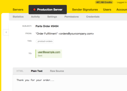 Sorting and cataloguing messages by tags in Postmark is easy!